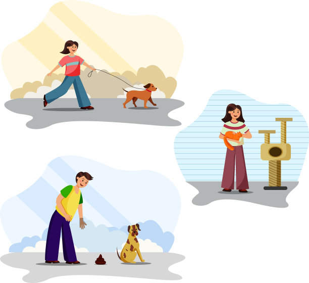 快乐宠物主人套装图片下载