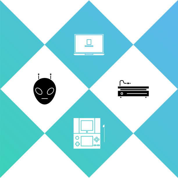 设定外星人便携式视频游戏机和笔记本电脑图片下载