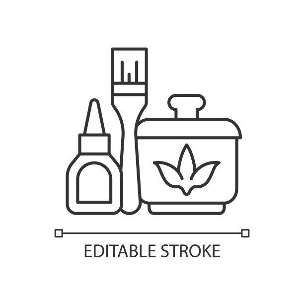 剪纸装饰线性图标图片下载
