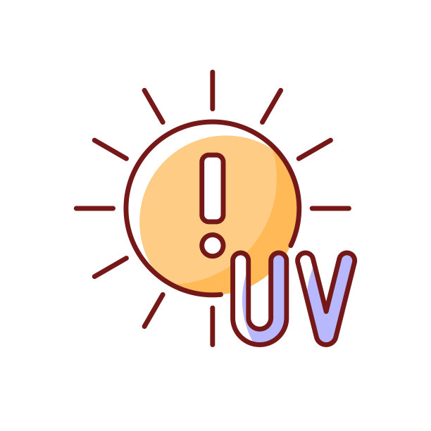 紫外线危险RGB颜色图标图片下载