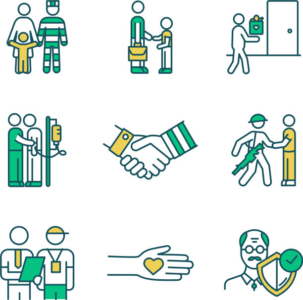 社会服务RGB颜色图标设置图片下载