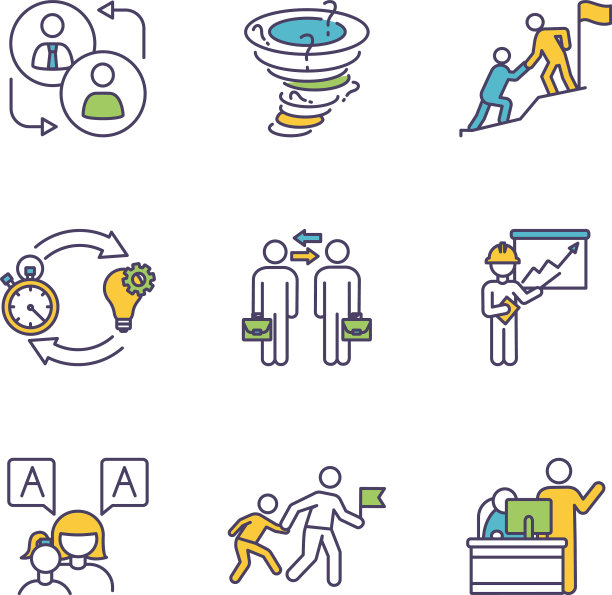 指导RGB颜色图标集图片下载