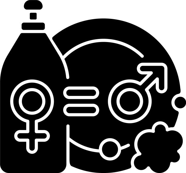 分工家务黑色象形图标图片下载