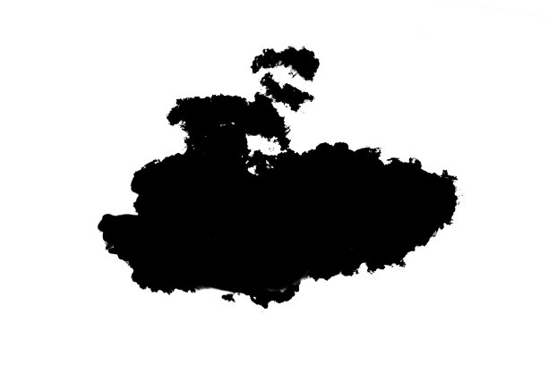 黑云孤立在白色的背景上图片下载