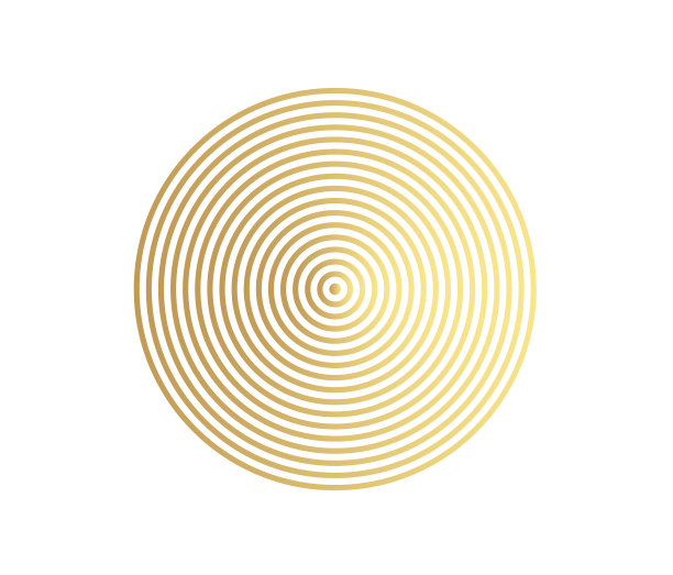 同心圆元素金豪华色彩图片下载