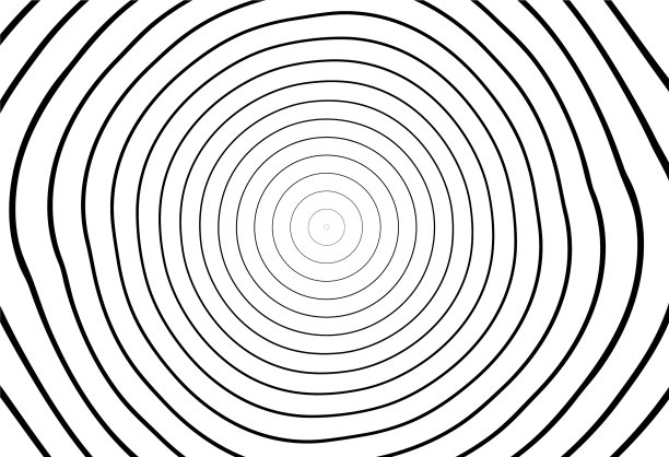 抽象方形黑白色环图片下载