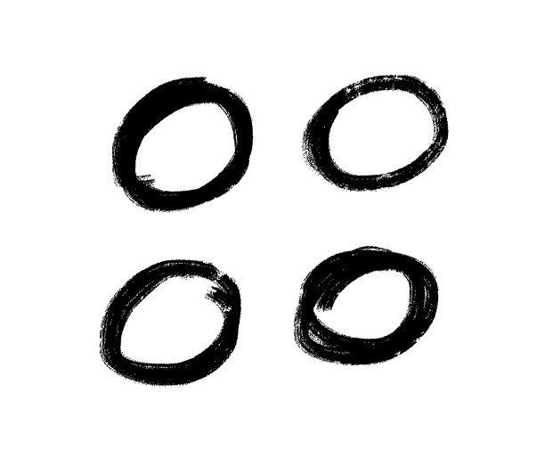 手绘圆线素描套圆图片下载