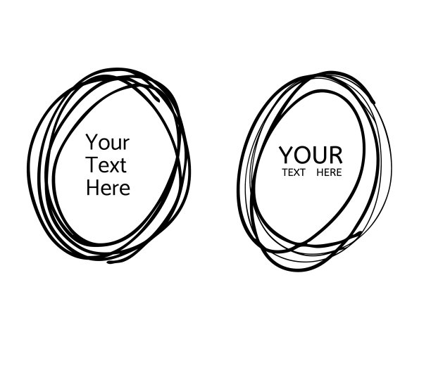 手绘圆线素描套圆图片下载