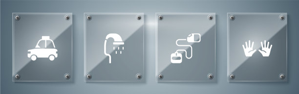 设置医用橡胶手套可伸缩绳带图片下载