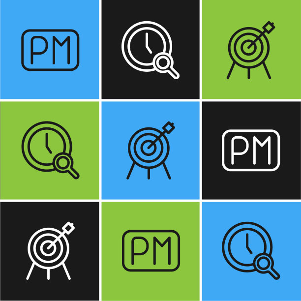 设定线日时间目标运动和放大图片下载