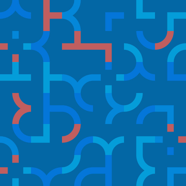 最小的几何图案设计在蓝色调色板图片下载