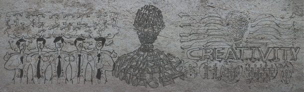 商业计划数据。创意插图现代理念和概念。混凝土墙背景。图片下载