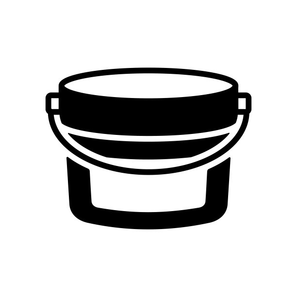 塑料桶容器油漆或食品标志图标图片下载