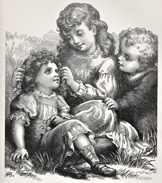 孩子，可爱，有爱，三个图片下载