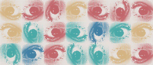 抽象图案与眼睛过渡效果图片下载