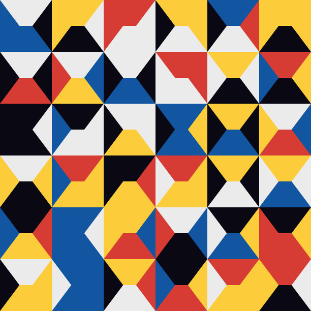 包豪斯抽象构图设计图片下载