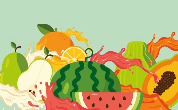 集水果飞溅图片下载