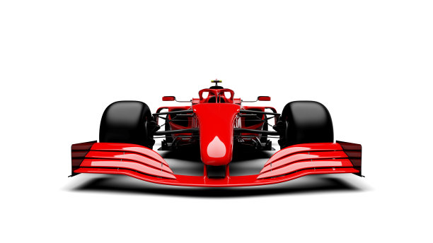 通用赛车(赛车)原型，逼真的渲染，孤立的白色图片下载