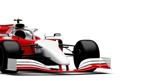 通用赛车(赛车)原型，逼真的渲染，孤立的白色图片下载