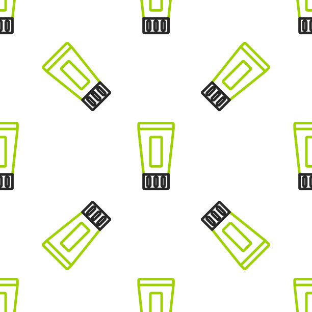 线管牙膏图标隔离无缝图片下载