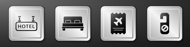 设置招牌与文字酒店大床航空公司图片下载