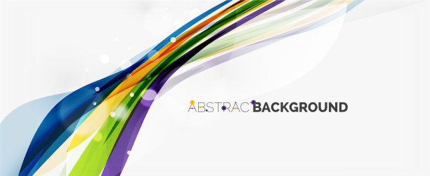 波浪线条为时尚设计模板图片下载