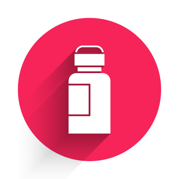 白色油漆水粉画罐染料图标孤立图片下载