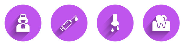 给护士注射流鼻涕和牙齿用图片下载