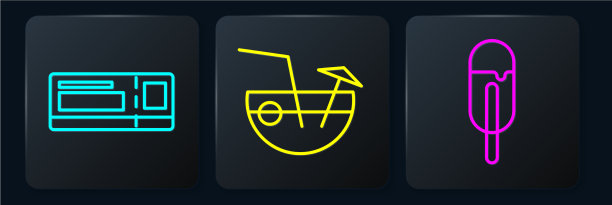 定线旅游票冰淇淋和椰子图片下载