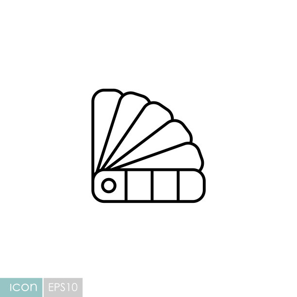 彩色纸张调色板扁平图标图片下载