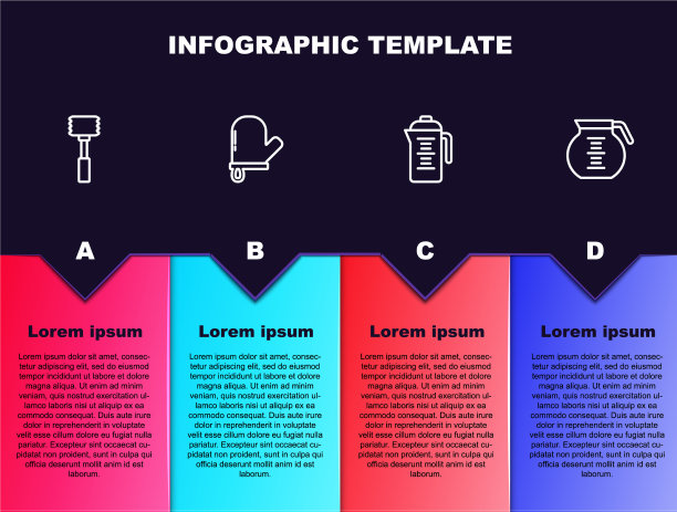 设线厨房锤烤箱手套茶壶和图片下载