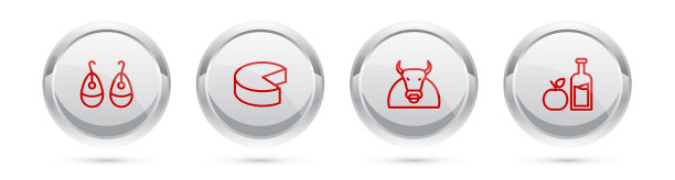 套线耳环，芝士牛和苹果酒图片下载