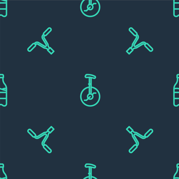 定线单轮自行车或单轮自行车图片下载