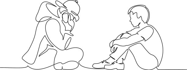 两个少年坐在一起，还有一个图片下载