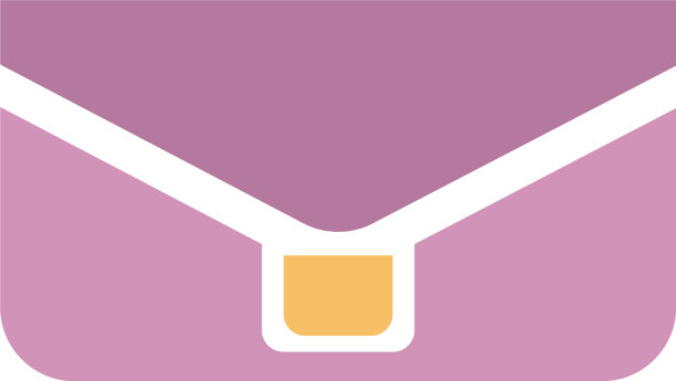 白色背景上的粉色钱包图片下载