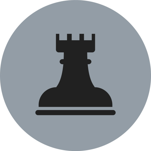 白色背景上的黑色国际象棋车图片下载