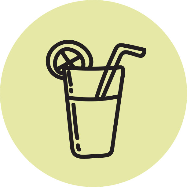 白色背景上的甜鸡尾酒图片下载