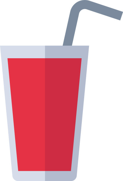 白色背景上的红色果汁图片下载