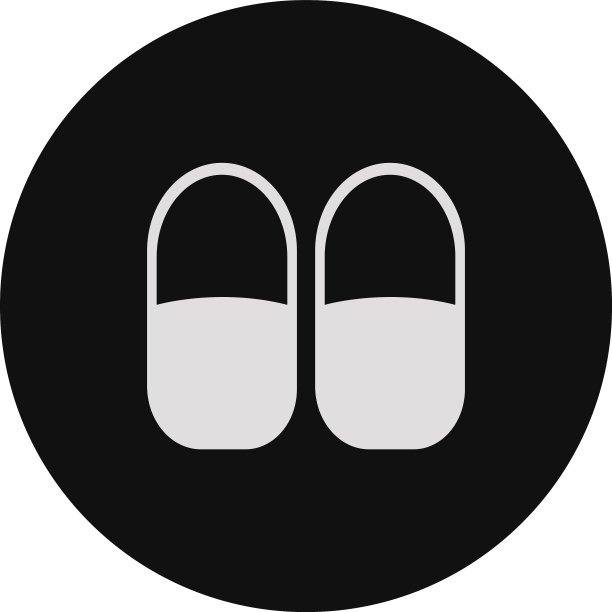 白色背景的酒店拖鞋图片下载