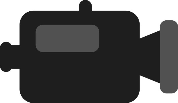 白色背景上的摄像机图片下载