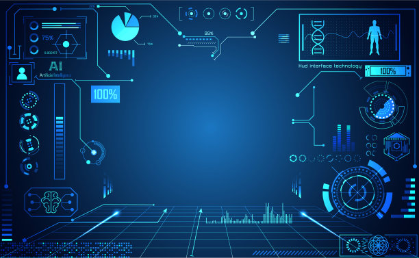 抽象技术UI未来概念hud图片下载