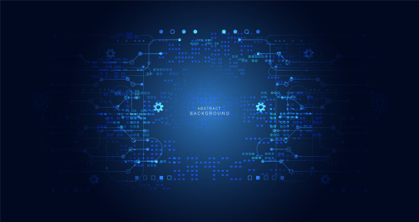 摘要数字网络技术的概念电路图片下载