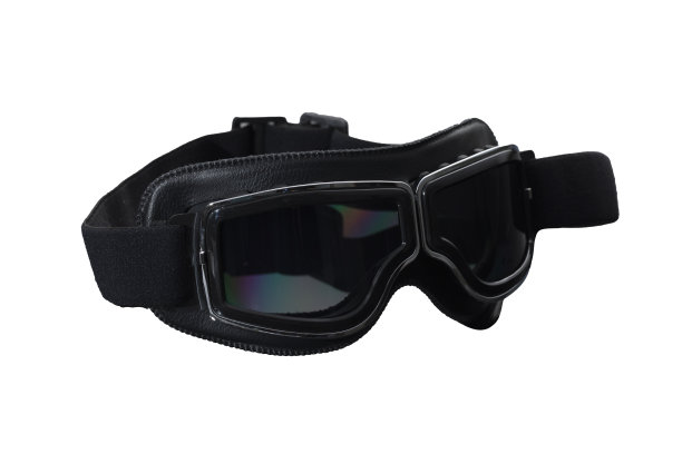 男子黑色飞行员护目镜或太阳镜隔离图片下载