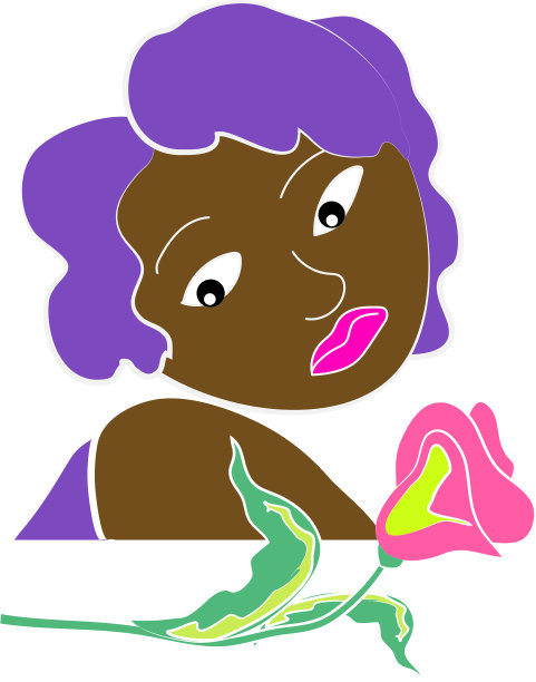 黑女人女巫花图片下载