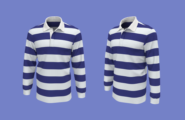 条纹橄榄球衫模型图片下载