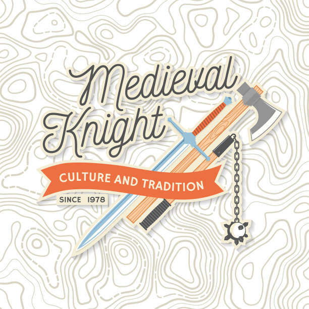 骑士俱乐部历史徽章设计图片下载