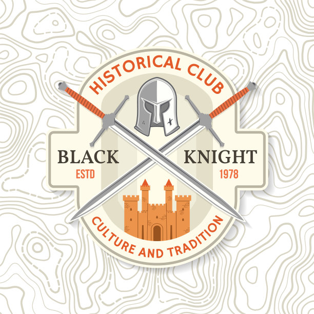 黑骑士俱乐部历史徽章设计图片下载