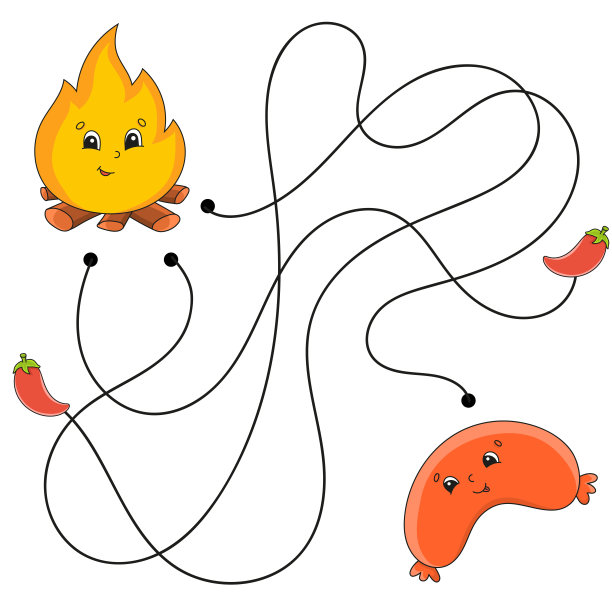 简单的迷宫。迷宫的孩子。活动工作表。对儿童拼图。卡通人物。逻辑难题。颜色向量插图。图片下载