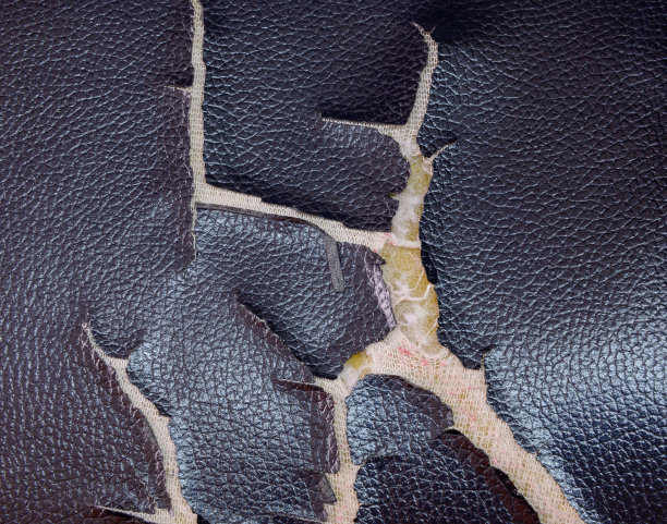 沙发人造革表面破损图片下载