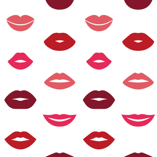 女人的嘴唇图案无缝地吻了嘴图片下载